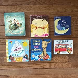 📕 BOARD BOOKS bundle 6 board books llama llama red pajamas wheels on the bus